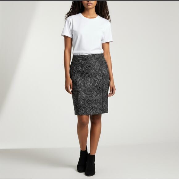 Michael Kors Paisley Mini Midi Skirt - Picture 4 of 6